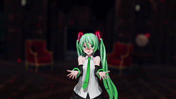 Miku Hatsune Undress Dance Hentai Pussy Plug Toy Reversible Campaign Song Mmd 3d Green Hair Clip thumbnail