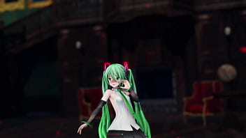 Miku Hatsune Undress Dance Hentai Pussy Plug Toy Reversible Campaign Song Mmd 3d Green Hair Clip thumbnail