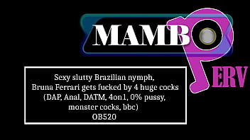 Sexy slutty brazilian nymph bruna ferrari gets fucked by 4 huge cocks dap anal cumshot firing squad datm 4on1 0% pussy monster cocks bbc ob520