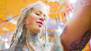 Hard anal at the tattoo shop – atm & facial for this tatted pornstar