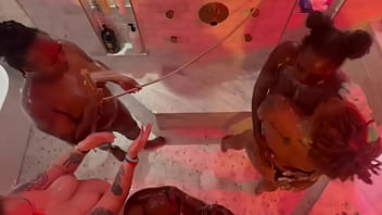 Sultry 5 girl shower orgy extravaganza