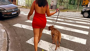 A dama de vermelho