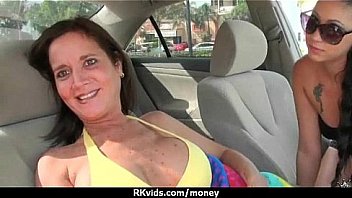 Tight teen fucks a man in front of the camera for cash 11