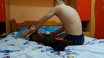 Passionate intense sex until he can't hold it anymore and cums Passionate intense sex until he can't hold it anymore and cums