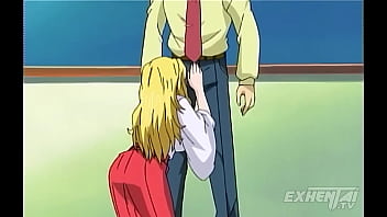 Le hago una mamada y él me folla en medio de la clase hentai sin censura subtitulado