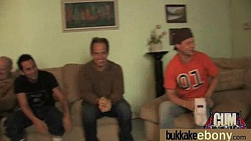 Ebony Gets Group Cumshots 17 thumbnail