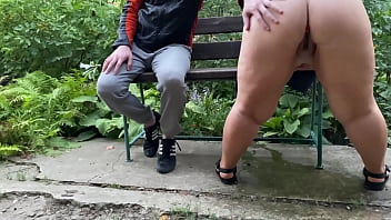 The step son was peeping at his step mother's sweet hole