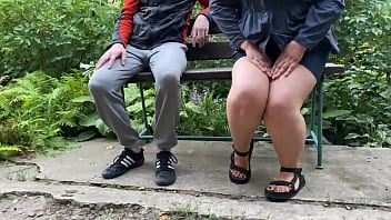 The step son was peeping at his step mother's sweet hole