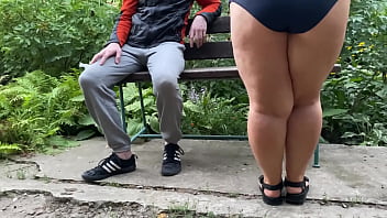 The step son was peeping at his step mother's sweet hole