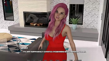 Erection on the first night together and she goes to the bathroom to touch herself