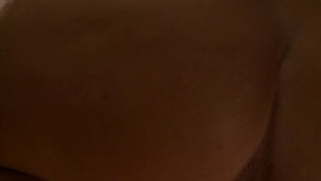 Blonde with big tits and a shaved pussy gets plowed from behind