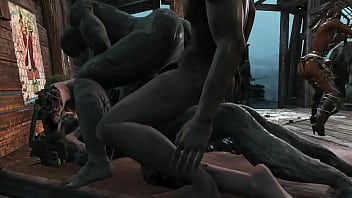 Fallout 4 gangbang with raiders