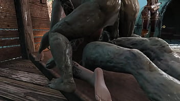 Fallout 4 gangbang with raiders