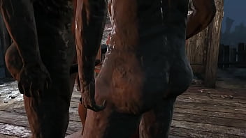 Fallout 4 gangbang with raiders