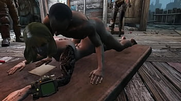Fallout 4 gangbang with raiders