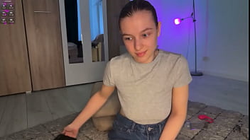 Blonde girl fucking anal with vibro