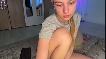 Blonde girl fucking anal with vibro