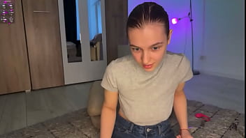 Blonde girl fucking anal with vibro