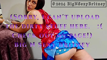 Big n sexy britney wonder woman makes superman’s day promo video 1 minute sfw