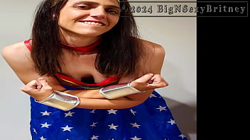 Big n sexy britney wonder woman makes superman’s day promo video 1 minute sfw