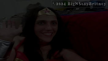 Big n sexy britney wonder woman makes superman’s day promo video 1 minute sfw