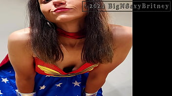 Big n sexy britney wonder woman makes superman’s day promo video 1 minute sfw