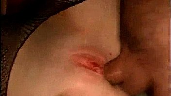 Brunette in fishnets butt fucking shock wave