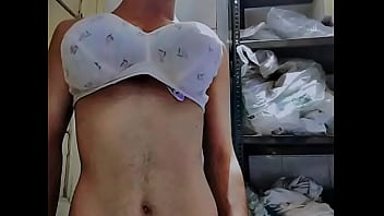 Big boobs showing gay with bra