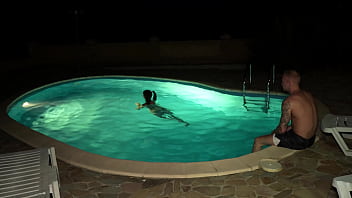 Jane white threw me into the pool and got hard sex with squirt for it martin spell