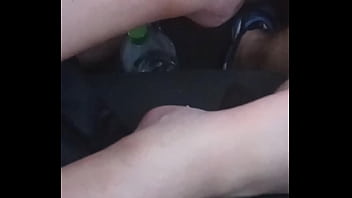 She plays with my dick with feet