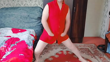 Winter White Body In Red Mini Sexy Dress thumbnail