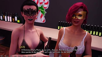 Being a dik #228 slutty brunette college girl flashes santa