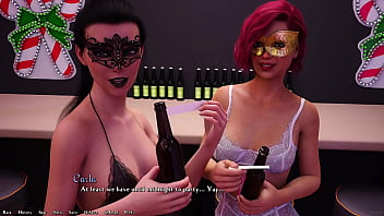 Being a dik #228 slutty brunette college girl flashes santa