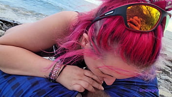 Preview timber suck a cock by the lake