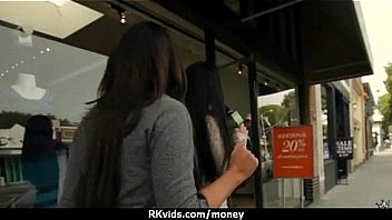 Tight teen fucks a man in front of the camera for cash 19
