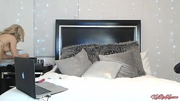 Blonde girl dildo masturbation add