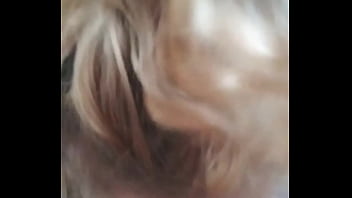 Sloppy whore only swallows half his fat dick