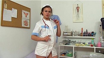 Kinky nurse loves sex toys