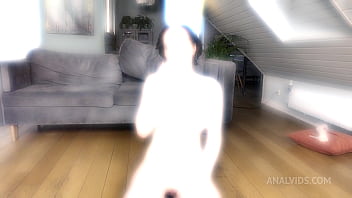 Full piss on jessie way when she's lying down drinks pee of three hard dicks dap hard spitting slapping nrx105