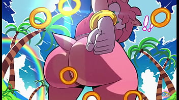 La puta de amy golpea su gordo carnoso y jugoso culo