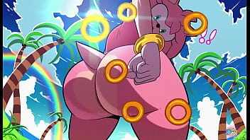 La puta de amy golpea su gordo carnoso y jugoso culo