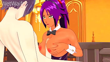 Yoruichi puts on a bunny suit and gets hard fucked bleach hentai