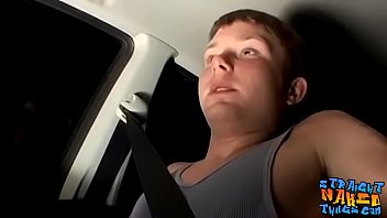 Twink Cums While Jerking Off In The Car thumbnail
