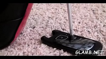 Hotty uses bondman as treadmill