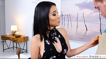 Teeny girl gets her ass fucked hard after being surprised by a massive throbbing cock