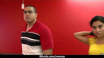 Amateur girl accepts cash for sex from stranger 27