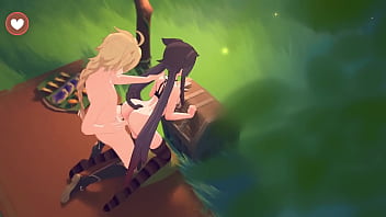 Hu tao catgirl genshin impact animation #13