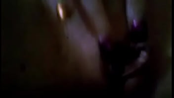 White milf plays with her pussy