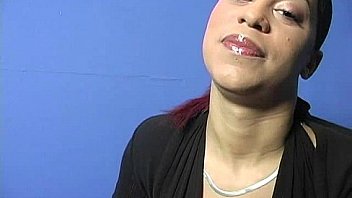 Ebony Slut Fucks A White Gloryhole Cock In Her First Interracial Scene 16 thumbnail