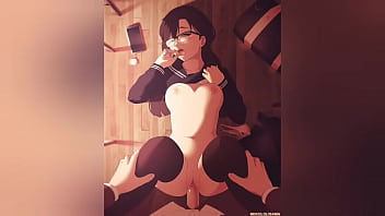 Horny anime girls fucking comp